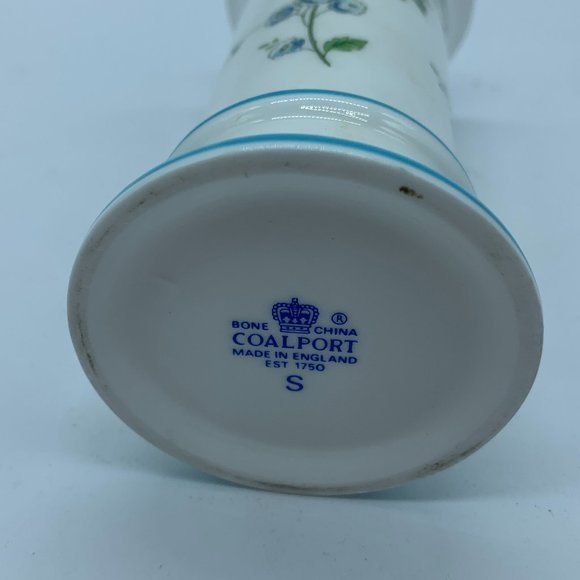 Vintage Coalport Bone China Vase Floral Design - Picture 2 of 3